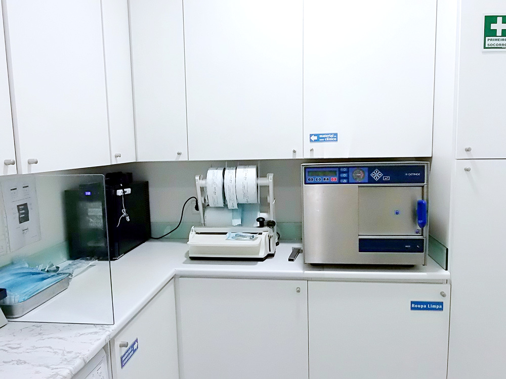 Esterilização da clínica de Matosinhos